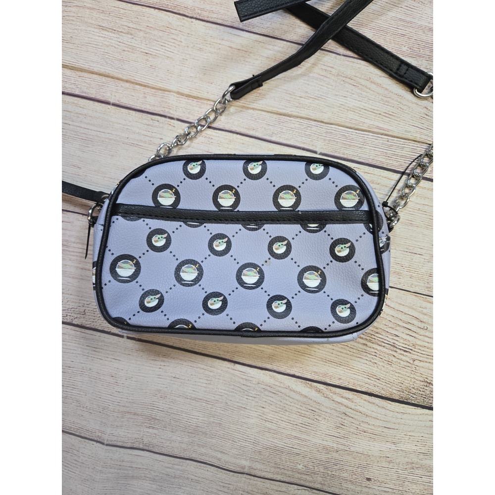 Star Wars Grogu All over print small Purse Zipper Gray Baby Yoda - Picture 6 of 10